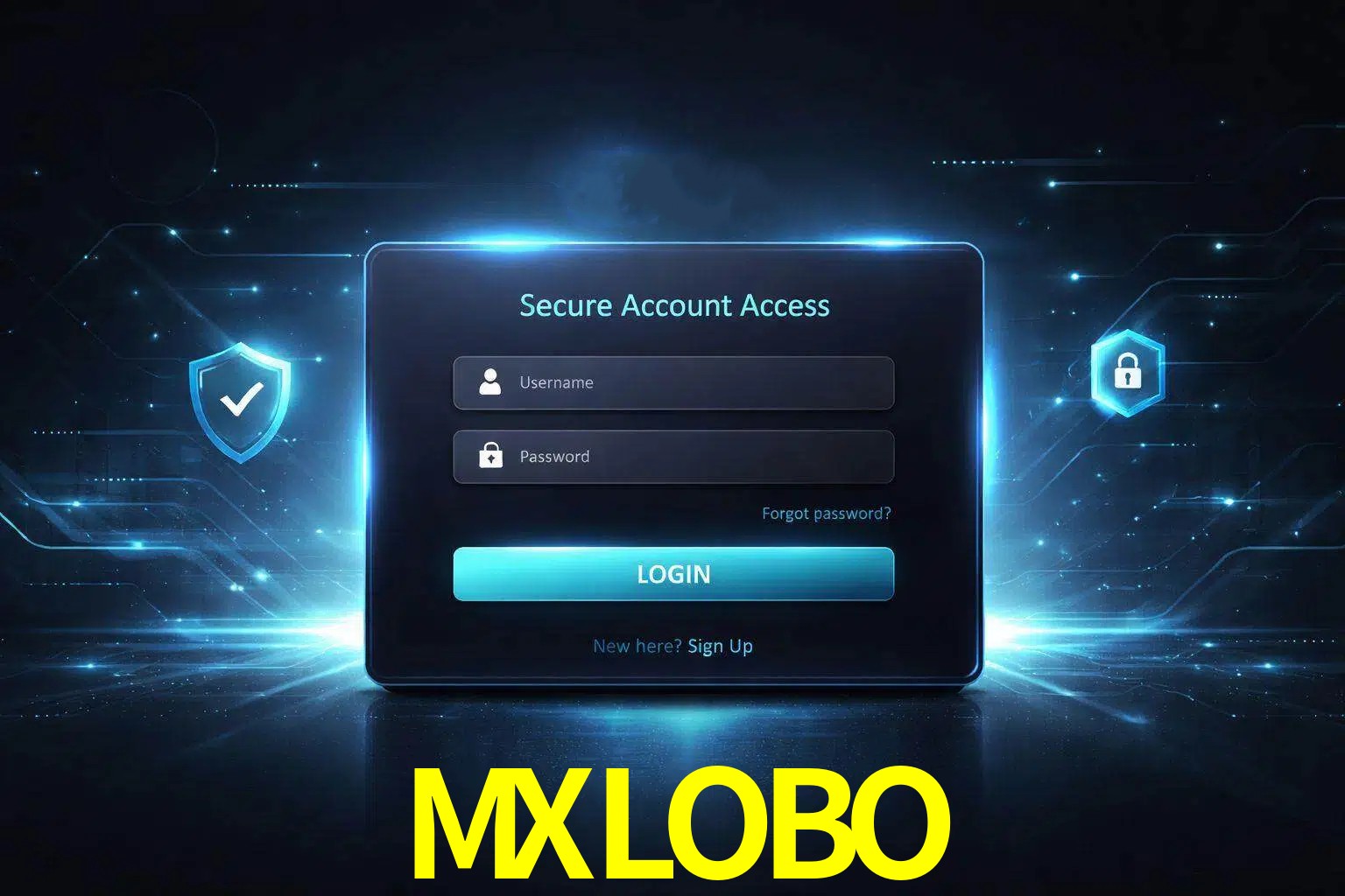Pantalla de inicio de sesión de cuenta MXLOBO para usuarios en México