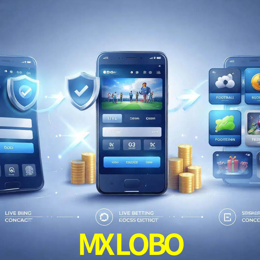 Pasos de acceso a la app MXLOBO en pantalla de teléfono móvil